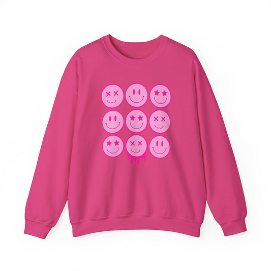 Smiley Sweater Hot Pink
