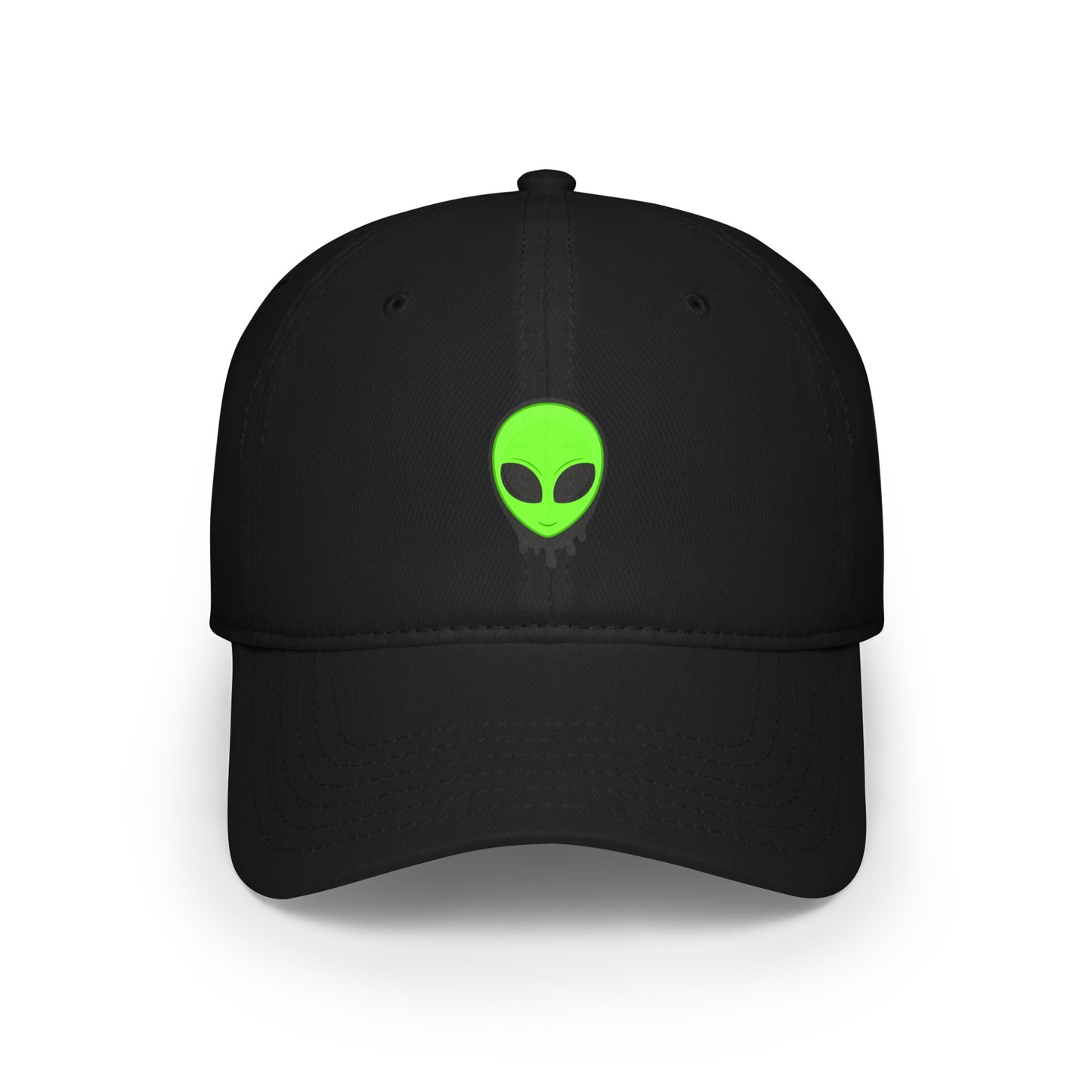 Green Alien Baseball Cap Black